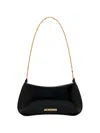Jacquemus Ex 24hbaw00404ac18a01 Le Petit Bisou Chaine Shoulder Bags Black In Black