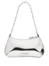 Jacquemus Le Petit Bisou Chaine Shoulder Bag In Silver