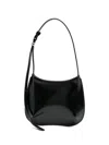 Jacquemus Le Petit Bisou Leather Shoulder Bag Adjustable Strap In Brown
