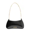 Jacquemus Ex 24hbaw00404ac18a01 Le Petit Bisou Chaine Shoulder Bags Black In Black