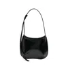 Jacquemus Le Petit Bisou Leather Shoulder Bag Adjustable Strap In Black