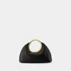 Jacquemus Small Calino Leather Top Handle Bag In Black