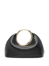 Jacquemus Small Calino Leather Top Handle Bag In Black