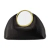 Jacquemus Small Calino Leather Top Handle Bag In Black