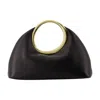Jacquemus Small Calino Leather Top Handle Bag In Black