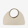 Jacquemus 'le Petit Calino' White Handbag With Round Handle In Ivory