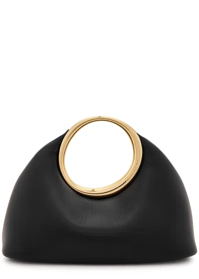 Jacquemus Le Petit Calino Leather Top Handle Bag In Black