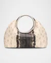 Jacquemus Le Petit Calino Snake-embossed Ring Top-handle Bag In Multi