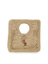 Jacquemus Small The Spiaggia Circular-handle Crochet Tote Bag In Sand
