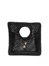 Jacquemus Celine Chestnut Brown Calf Leather Classique Triomphe Bag In Black