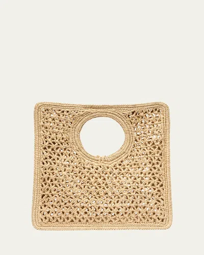 JACQUEMUS LE PETIT CARRE RAFFIA TOP-HANDLE BAG