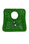 Jacquemus Le Petit Carre Spiaggia Raffia Tote Bag