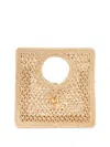 Jacquemus The Small Square Beach Raffia Handbag