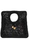 Jacquemus Celine Chestnut Brown Calf Leather Classique Triomphe Bag In Black
