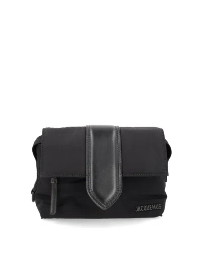 Jacquemus Le Petit Messenger Bambino Shoulder Bag In Black