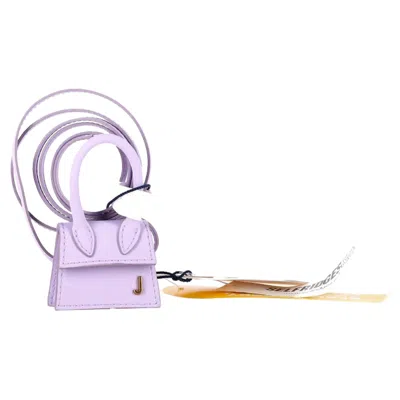 Jacquemus Le Petit Micro Chiquito Top Handle Bag In Purple Calf Leather