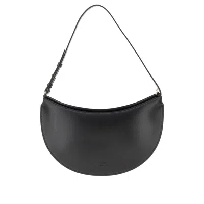 Jacquemus 'le Petit Ovalo' Leather Bag In Black