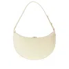 Jacquemus Small Ovalo Leather Bag In Dusty Yellow Women In Yellow
