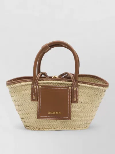 Jacquemus Le Petit Panier Soli Leather Beach Bag