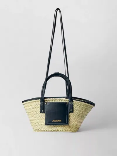 Jacquemus Le Petit Panier Soli Straw Tote