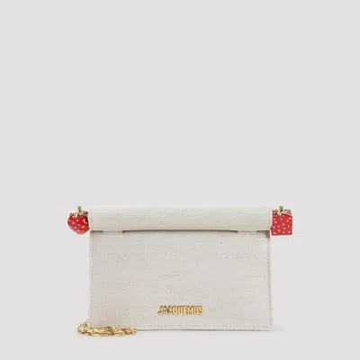 Jacquemus La Petite Pochette Rond C In Gray
