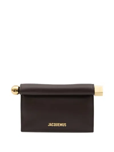 Jacquemus Le Petit Pochette Rond Carrè Bag Woman Brown