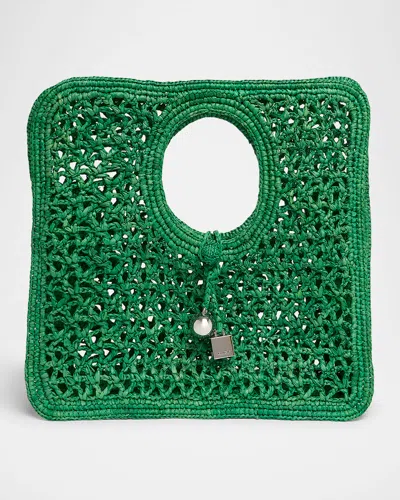 JACQUEMUS LE PETIT RAFFIA TOP-HANDLE BAG