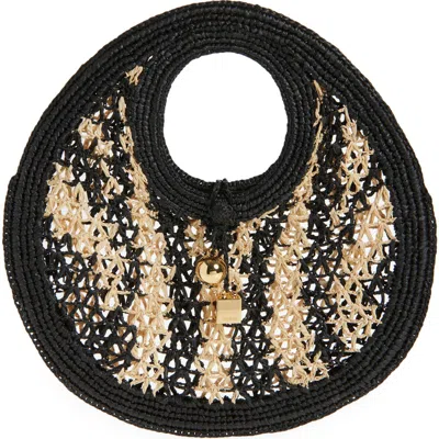 JACQUEMUS JACQUEMUS LE PETIT ROND SPIAGGIA RAFFIA HANDBAG