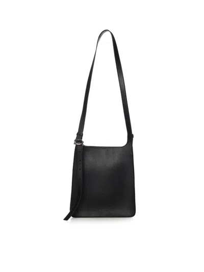 Jacquemus Le Petit Tablier Leather Bag In Black