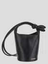 Jacquemus Smooth Leather Le Petit Tournis Bucket Bag In Black