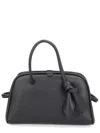 Jacquemus The Turismo Large Leather Shoulder Bag In Black