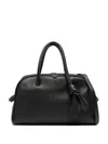 Jacquemus Le Petit Turismo Leather Top Handle Bag In Black