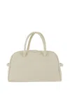 Jacquemus Ivory Turismo Small Duffle Bag In White