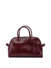 Jacquemus Maroon Le Petit Turismo Tote In Burgundy