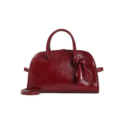 Jacquemus Le Petit Turismo In Shiny Vintage-finished Leather In Red