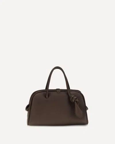 Jacquemus Le Turismo Handbag In Grained Leather With Decorative Knot In Pattern