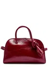 Jacquemus Womens Burgundy Le Petit Turismo Leather Top Handle Bag In Burgundy