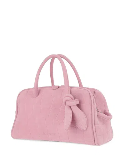 Jacquemus Le Petit Turismo Leather Top Handle Bag In Pink