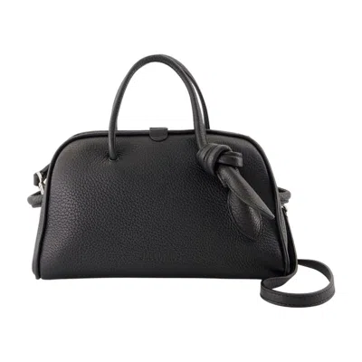 Jacquemus Mini Leather Handbag In Black