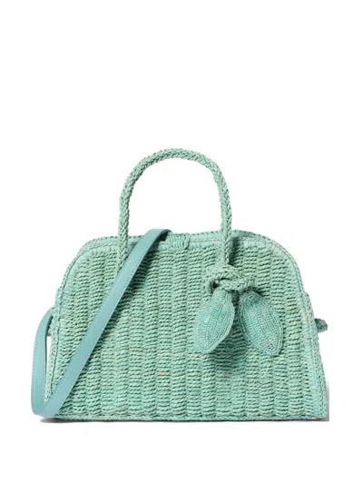 Jacquemus Le Petit Turismo Raffia Bag In Green