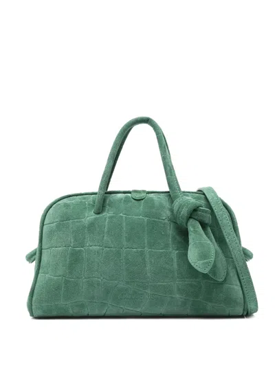 Pre-owned Jacquemus Le Petit Turismo Suede Suede Handbag () In Green