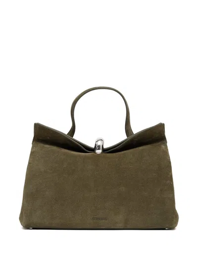 Jacquemus Le Petit Valérie Medium Mini Handbag In Khaki