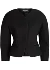Jacquemus Women La Petite Veste Ovalo Jacket In Black