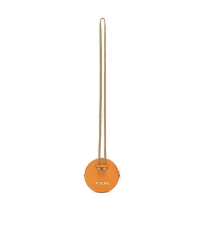 Jacquemus Le Pitchou Lanyard Wallet In Orange