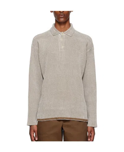 Jacquemus Le Polo Duci Polo Shirt In Nude