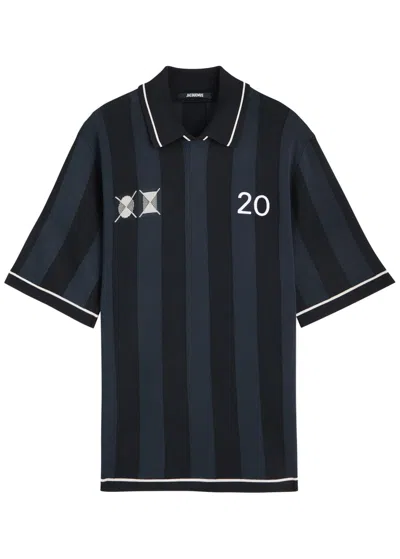 JACQUEMUS JACQUEMUS LE POLO LIGA KNITTED POLO SHIRT