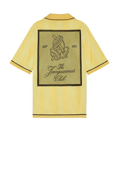 Jacquemus Le Polo Liga T-shirt In Yellow