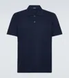 Jacquemus Blue Polo With Logo Lettering On The Back