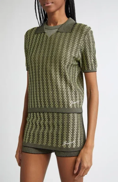 Jacquemus Le Polo Marino Polo In Green