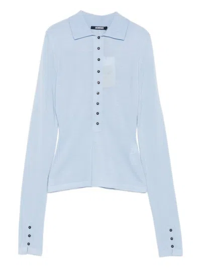 Jacquemus Le Polo Merino In Blue